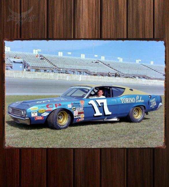 Металлическая табличка Ford Torino NASCAR Металлическая табличка Ford Torino NASCAR